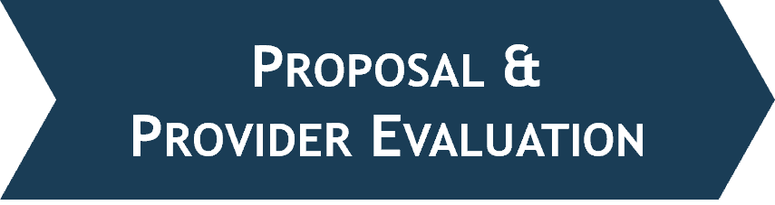 Phase 2 Proposal and provider evaluation